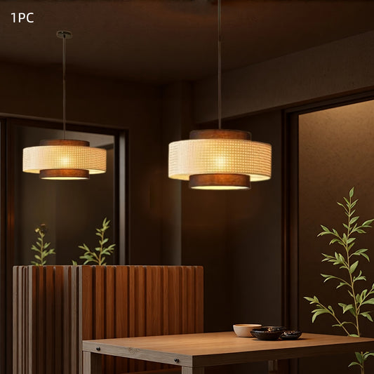 Handwoven Rattan Pendant Light – 40cm