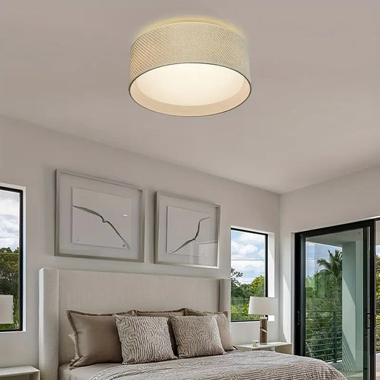 Contemporary Fabric Ceiling Light