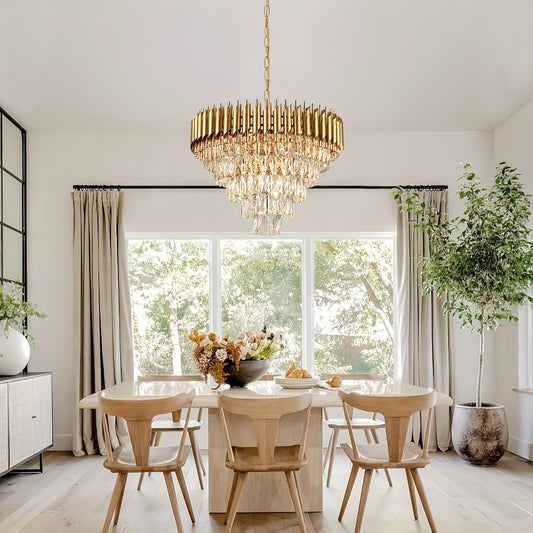 Golden Raindrop Chandelier