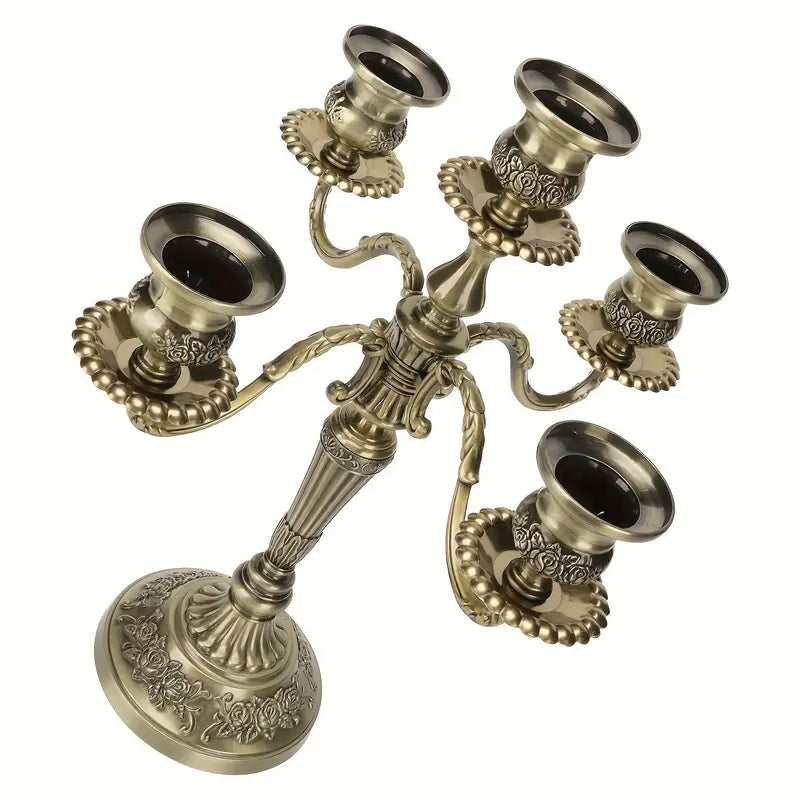 Vintage Brass Candelabra Centerpiece