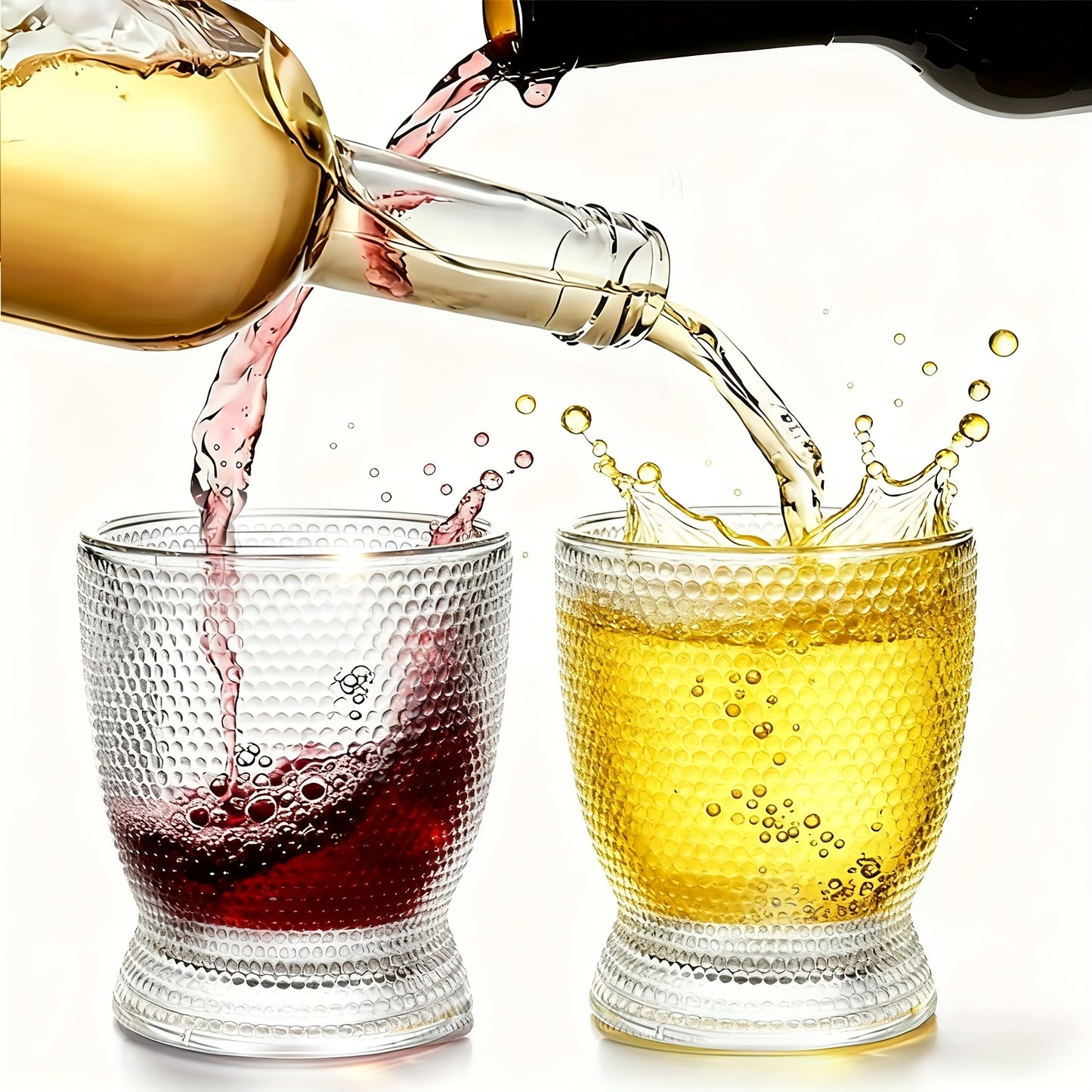 Polka Dot Crystal Glasses – Set of 2