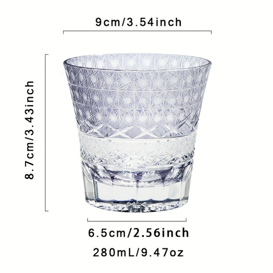 Violet Crystal Whiskey Glass