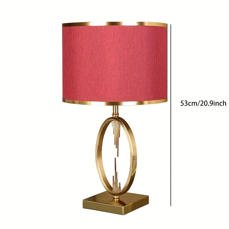 Modern Gold Toned Table Lamp with Different Colour Options for the Shade
