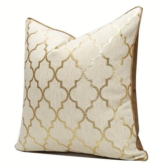 Golden Trellis Cushion - Regal Nest
