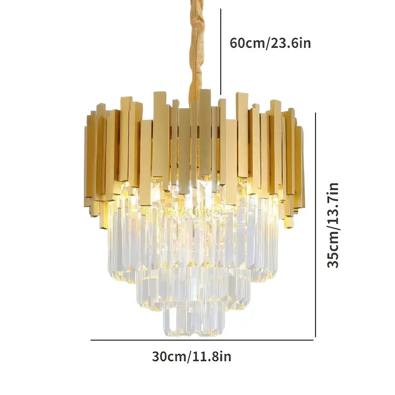 Empire Gold Chandelier – Crown Jewel