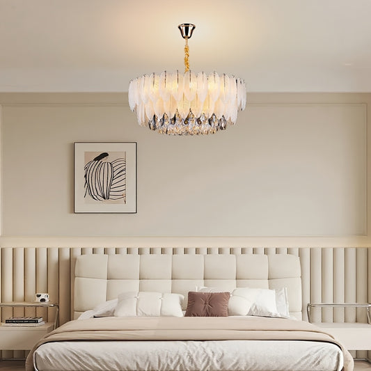 Feather Crystal Chandelier