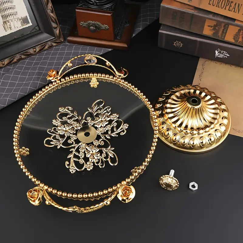 Ornate Golden Fruit Bowl – Luxury Serving Piece