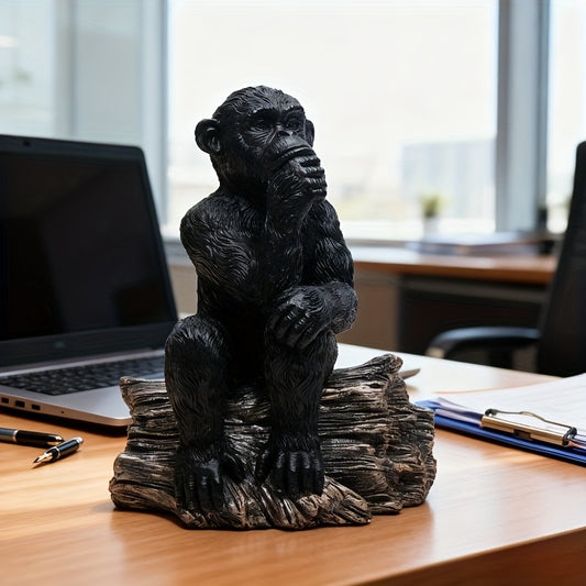 The Thinker Gorilla Sculpture