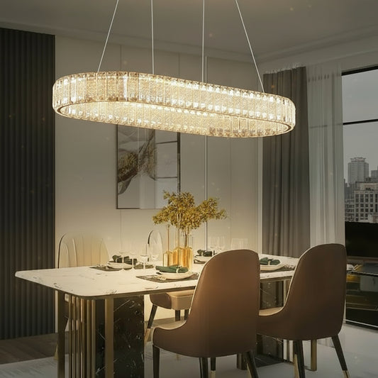 Modern Golden Island LED Chandelier
