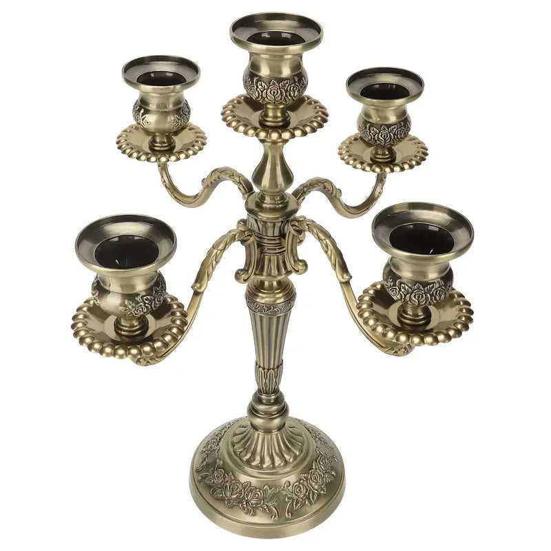 Vintage Brass Candelabra Centerpiece