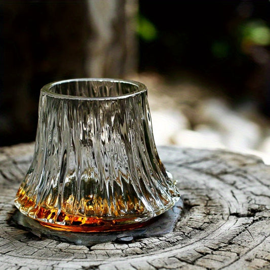 Mount Fuji Whiskey Glass with Wooden Gift Box