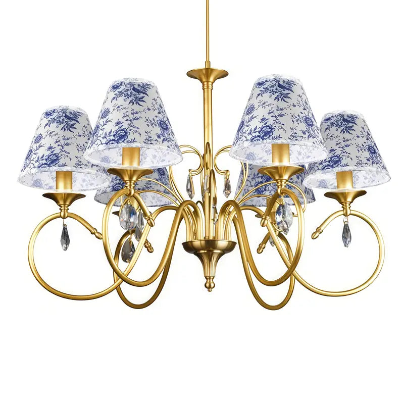Luxe Vintage Floral Chandelier