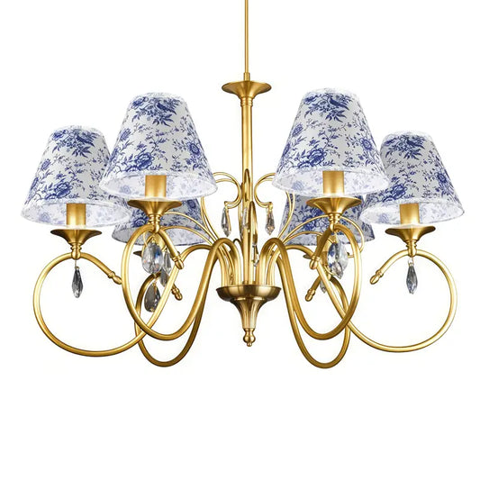 Luxe Vintage Floral Chandelier