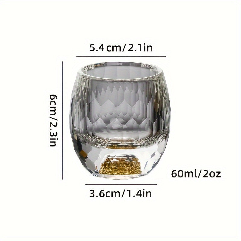 Diamond Cut Glass Tumbler – 60ml