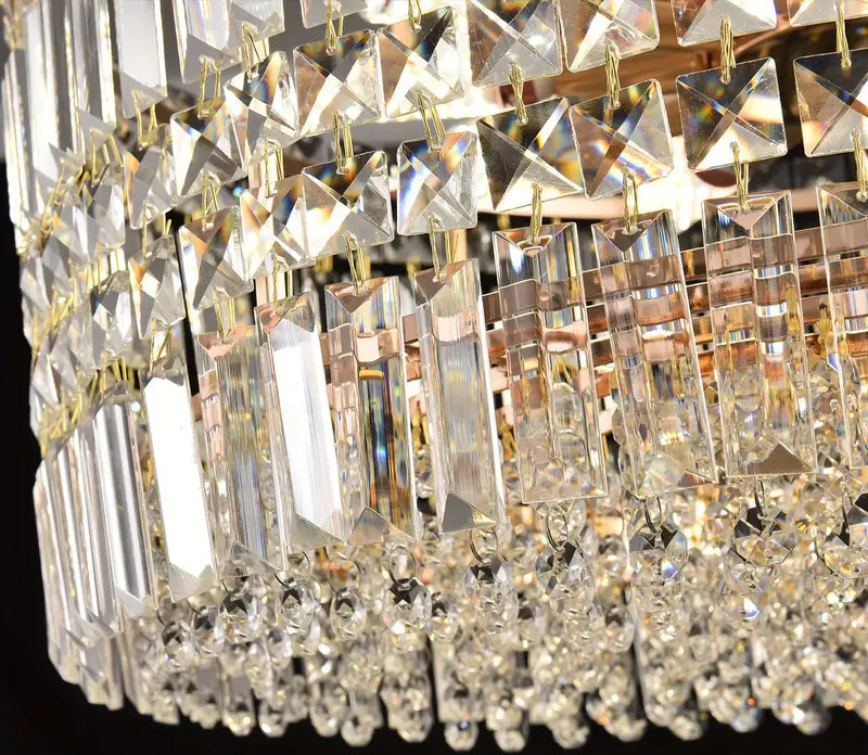 Modern Round Crystal Chandelier – 12-Light Elegance