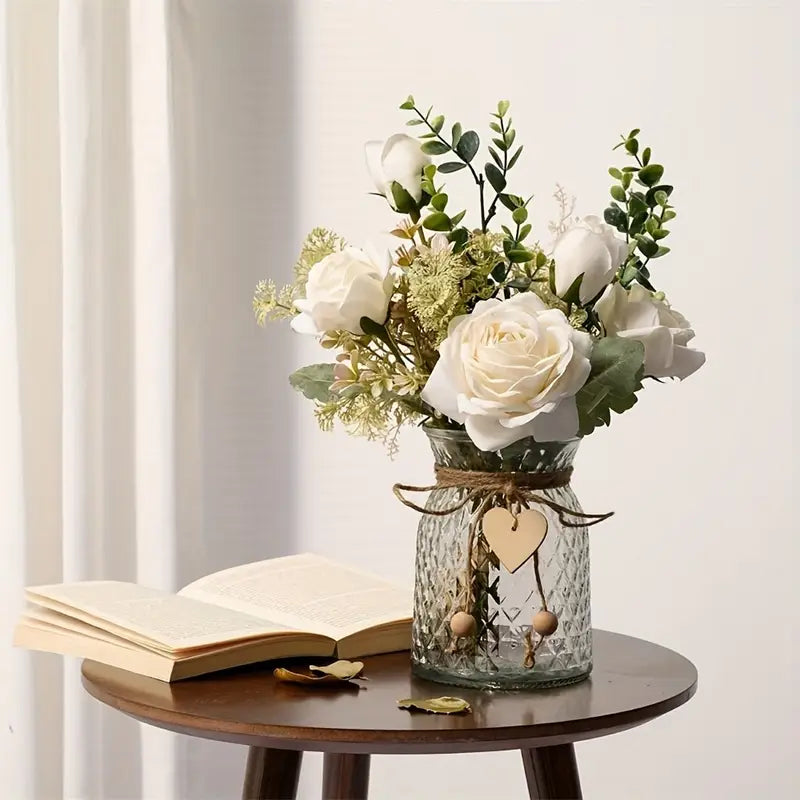 Silk Rose Jar Arrangement – Timeless Bloom
