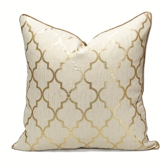 Golden Trellis Cushion - Regal Nest
