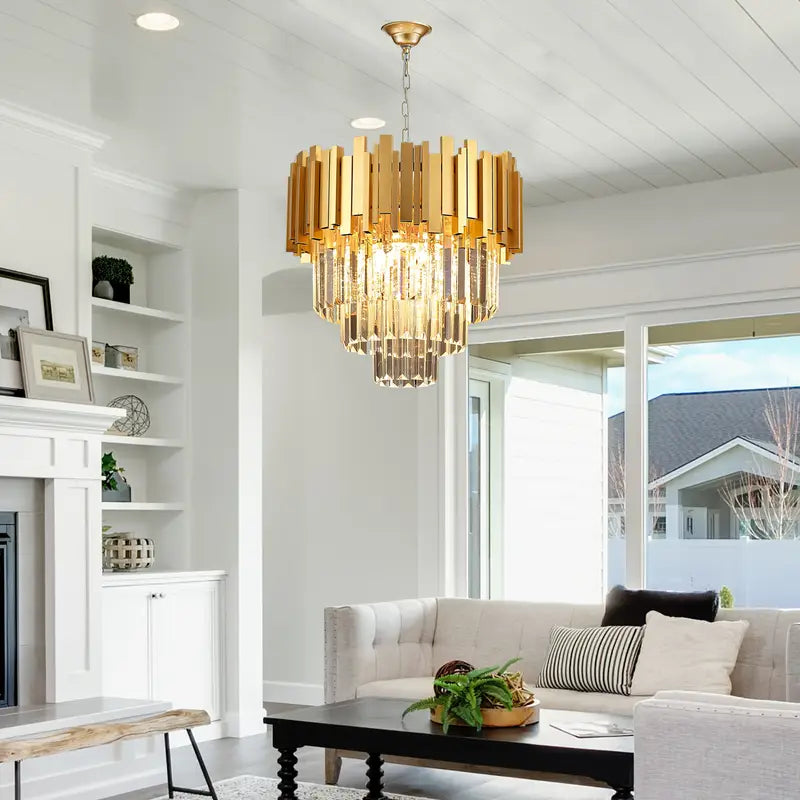 Empire Gold Chandelier – Crown Jewel
