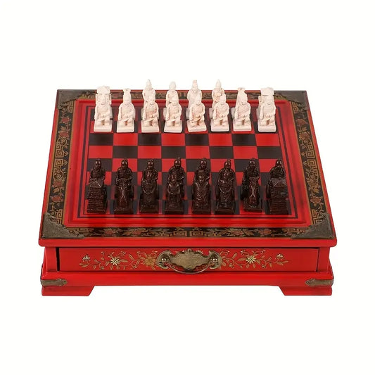 Crimson Dynasty Chess Set: First Conquest Edition