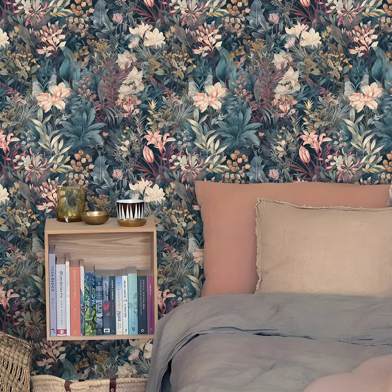 French Blush Bloom Peel & Stick Wallpaper