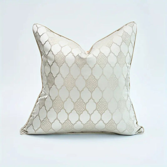 Moroccan Silk Velvet Cushion – 60 × 60 cm (Grey Elegance)