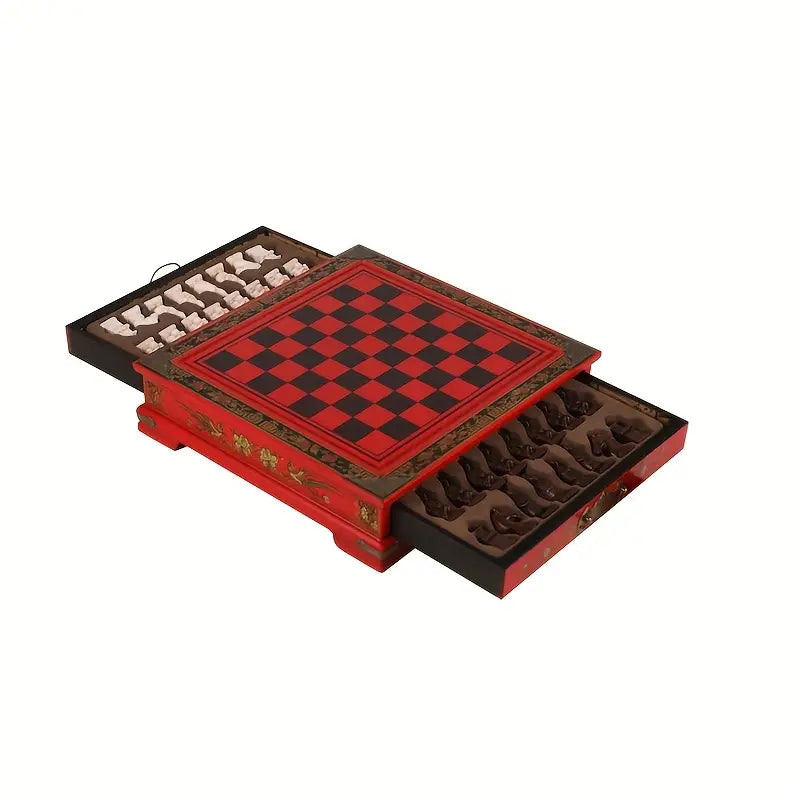 Crimson Dynasty Chess Set: First Conquest Edition