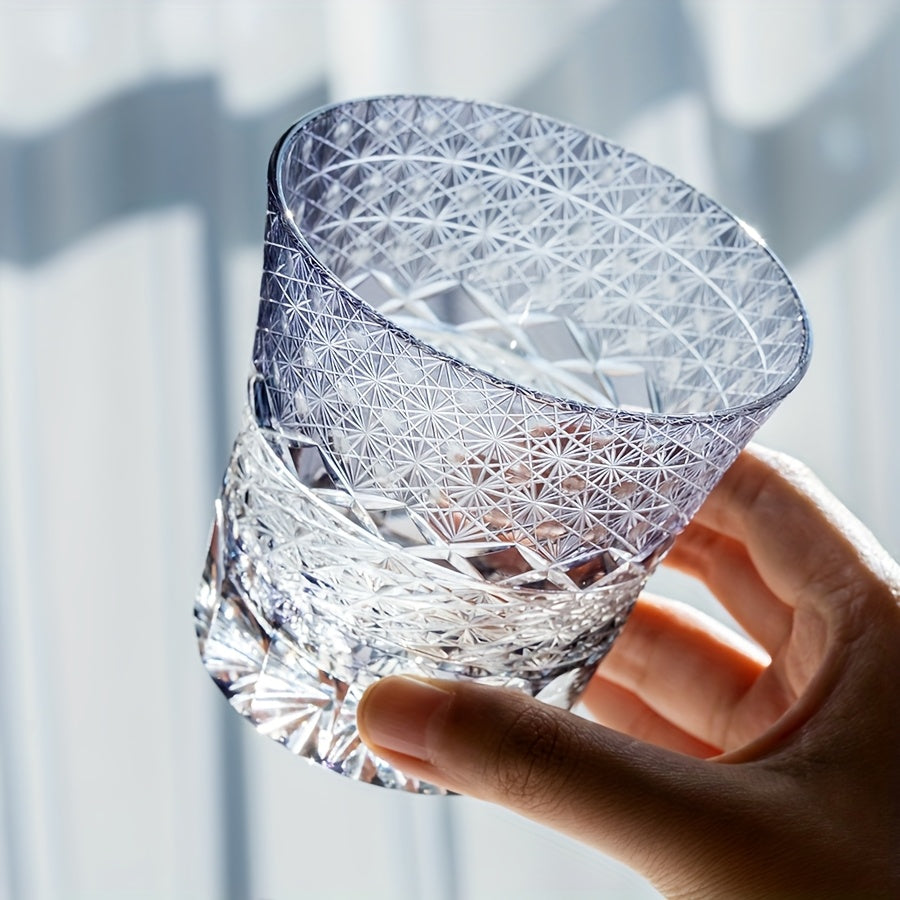 Violet Crystal Whiskey Glass