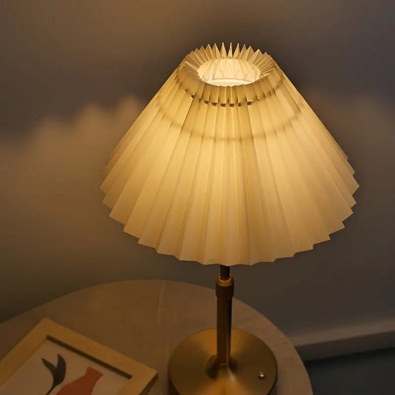 Retro Recharge Glow Lamp - Telescopic Alexa Elegance