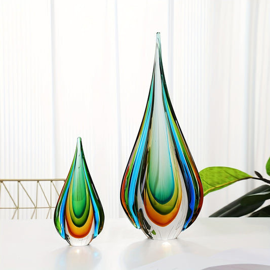 Murano Glass Teardrop Sculpture