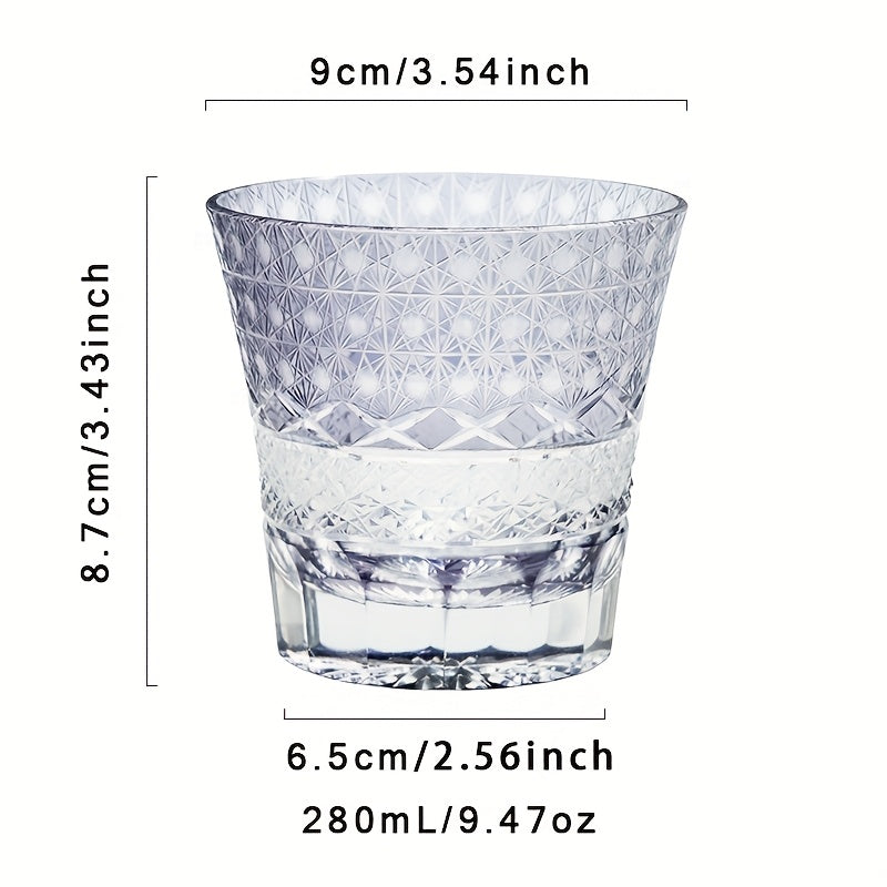 Violet Crystal Whiskey Glass