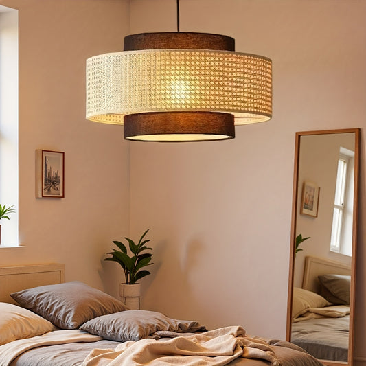 Handwoven Rattan Pendant Light – 40cm
