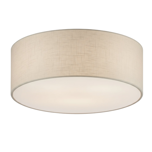 Beige ceiling light fixture on a white background