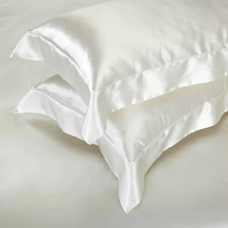 Royalis Mulberry Silk King Bedding – Buttered Dawn- Cream