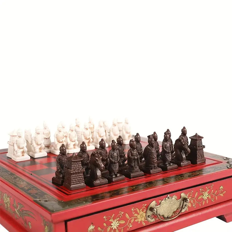 Crimson Dynasty Chess Set: First Conquest Edition