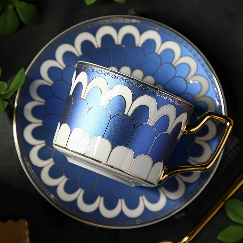 Versailles Gilded Ceramic Coffee Set – 200ml Luxury Collection