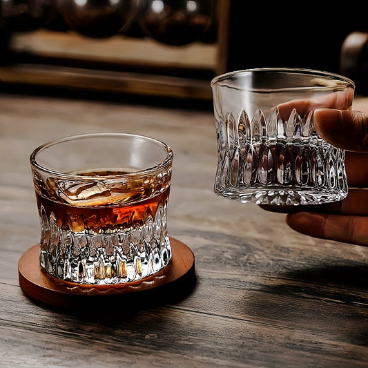 Heavy Crystal Whiskey Glasses – Set of 6