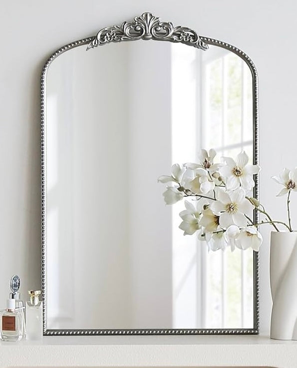 Micasso Arendahl Ornate Arched Mirror – Silver