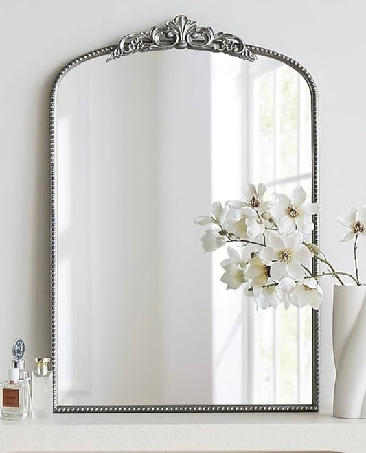 Micasso Arendahl Ornate Arched Mirror – Silver