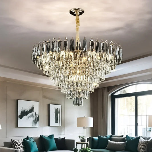 Cascading Crystal Chandelier