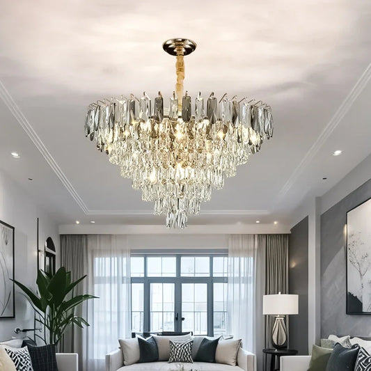 Cascading Crystal Chandelier