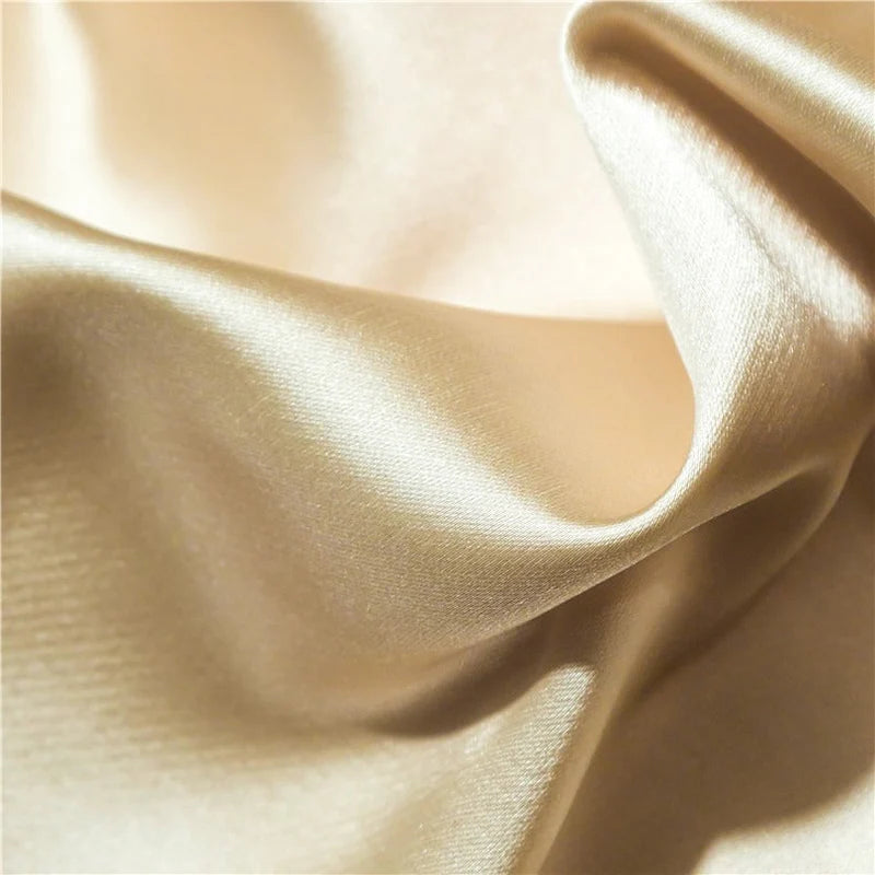Willa Gold – Modern Satin Egyptian Cotton Bedding Set 1400TC