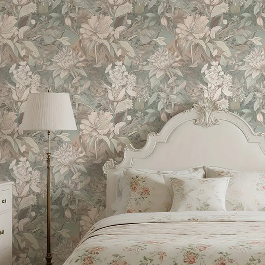 Elegant French Floral Wallpaper