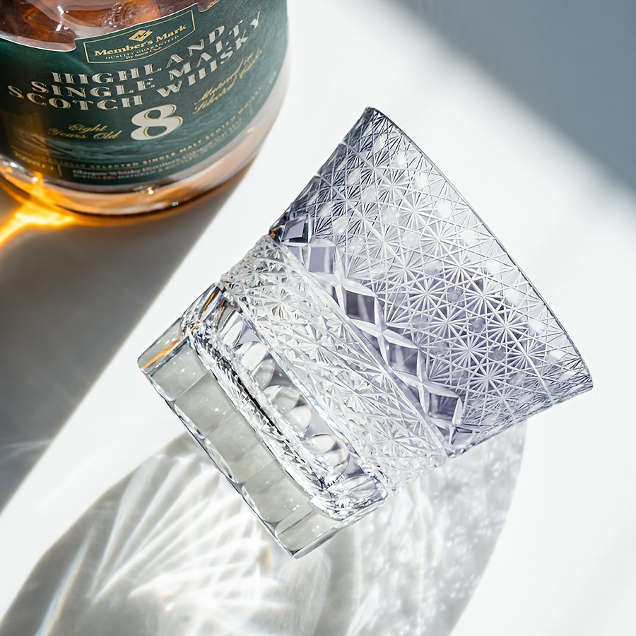 Violet Crystal Whiskey Glass
