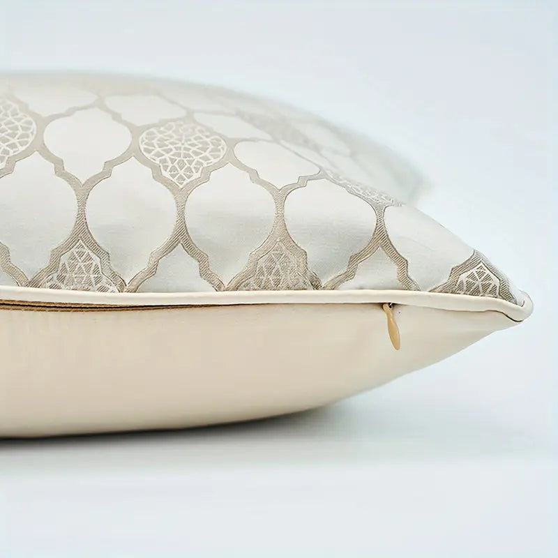 Moroccan Silk Velvet Cushion – 60 × 60 cm (Grey Elegance)