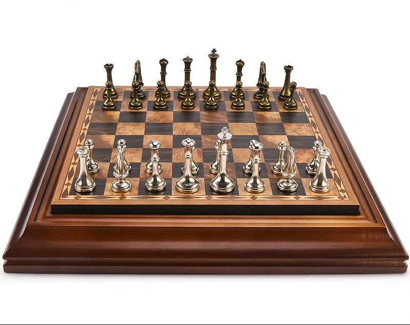 Heirloom Chess Set – Bronze & Walnut
