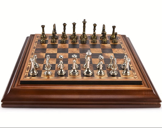 Heirloom Chess Set – Bronze & Walnut