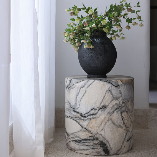 Marble Concrete Side Table