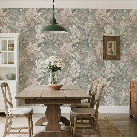 Elegant French Floral Wallpaper