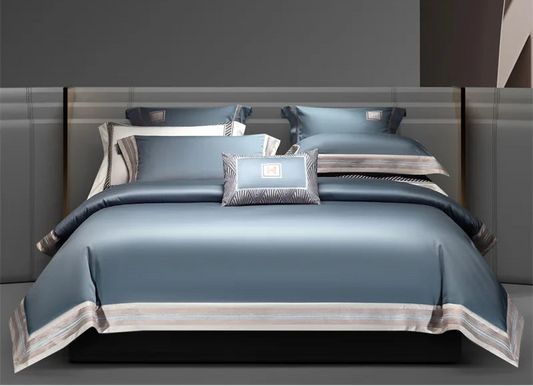 Mariana Gradient Blue 1000TC Egyptian Cotton QueenBedding Set
